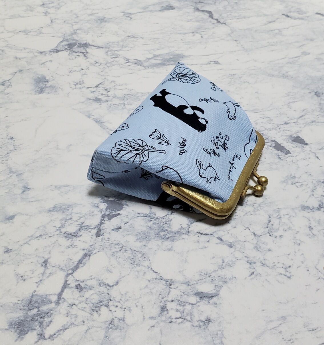 がま口ポーチ【くまちゃん】 ハンドメイド | Pink-Boo