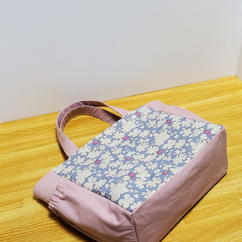 サイドポケット付きトートバッグ ハンドメイド | Pink-Boo