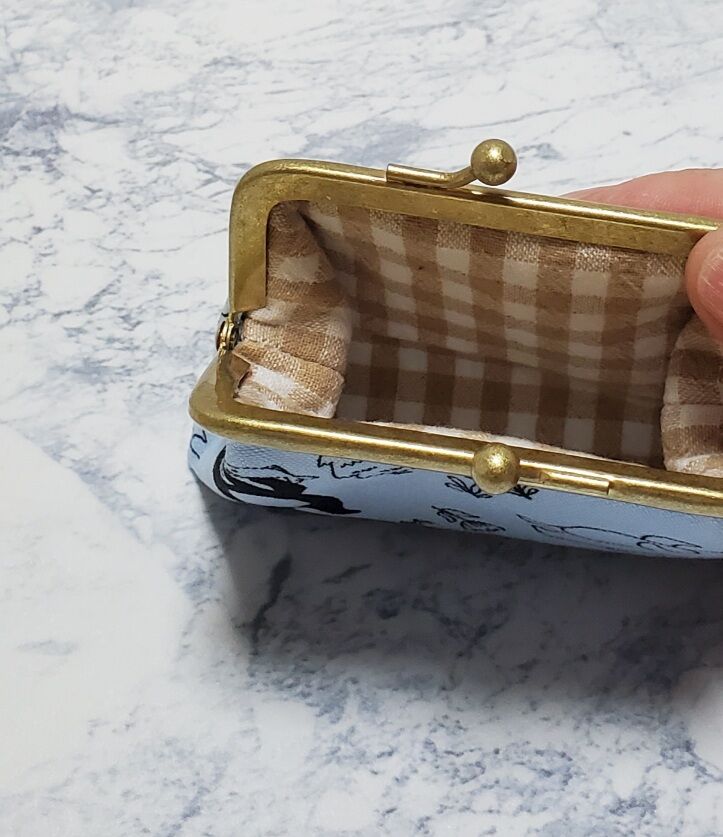 がま口ポーチ【くまちゃん】 ハンドメイド | Pink-Boo