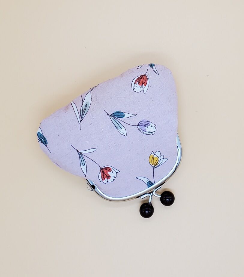 がま口ポーチ【チューリップ】 ハンドメイド | Pink-Boo