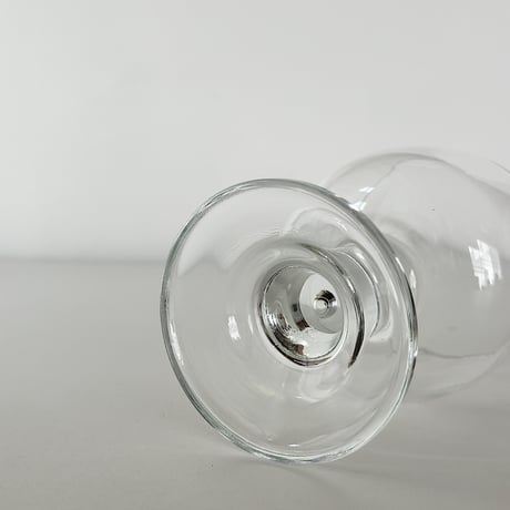 thick stem wine glass 90s FRANCE