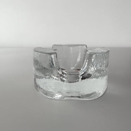 Ice cube glass candle holder Scandinavian