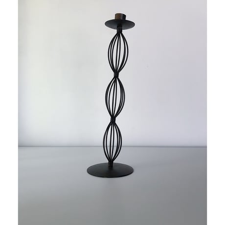 candle holder black metal wire buble