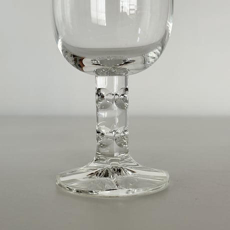 glass with carved stem Rosenthal Germany 60s