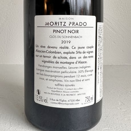 <RED> Pinot Noir Clos du Sonnenbach 2019 / Moritz Prado