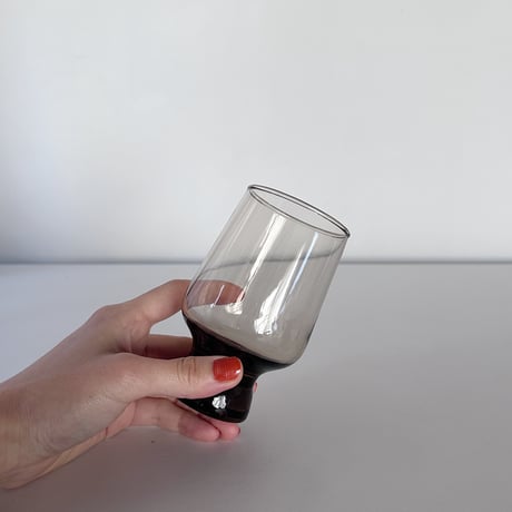 Crown Corning 'Regis' smokey brown tumbler L 70s