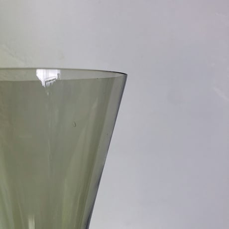 vase glass moss 70s