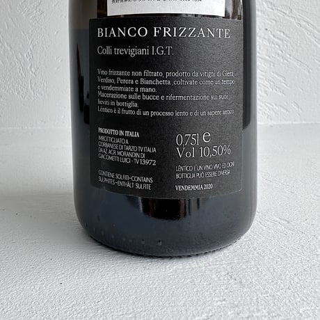 <SPARKLING> Vino Frizzante Colli Trevigiani Lentico 2020 / Morandi di Giacometti Luigi