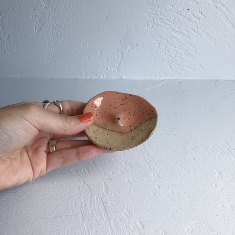terra-cotta pink incense holder