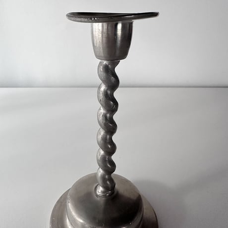 Candle holder Norwegian pewter TWIST 60s