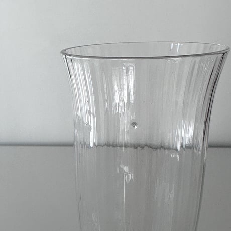 French antique flute glass 19cent.