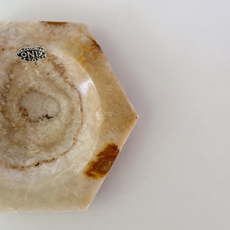 Hexagon Onyx tray 60s