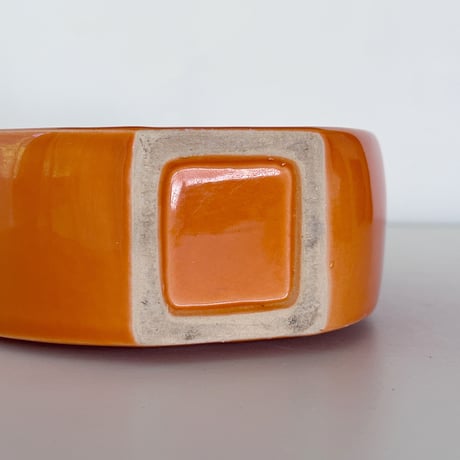 vase orange teardrop 70s Europe