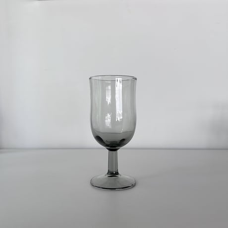 smoke-gray tall glass 70-80s