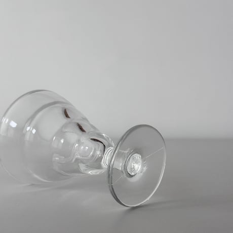 small glass with rib 50s FRANCE