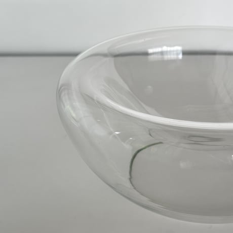glass round bowl 60s Poland