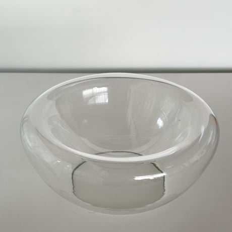glass round bowl 60s Poland
