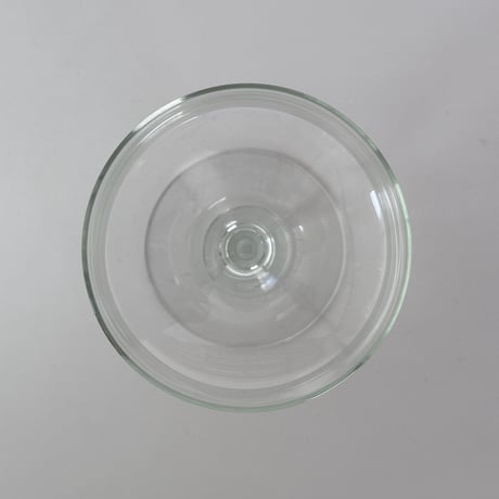 vintage clear-wide wine glass 90s