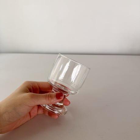 stacking wine glass Scandinavian 70s <S>