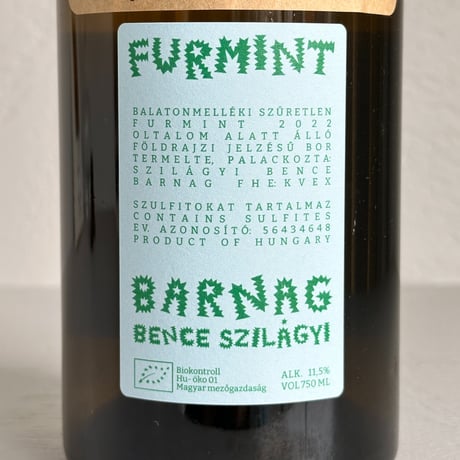 <WHITE> Furmint 2022 / Grand Vin de Barnag