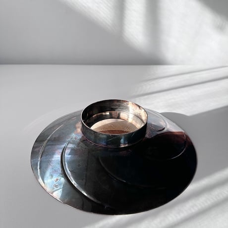 Silver plated pedestal bowl 60s