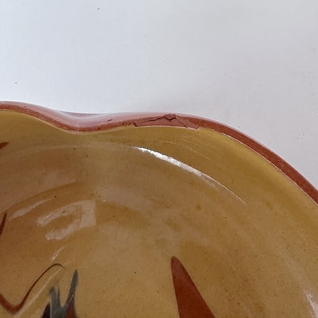 Studio pottery terracotta bowl 60s