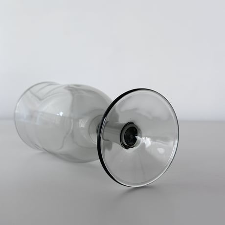 smoke-gray tall glass 70-80s