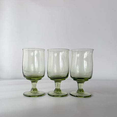 handblown olive glass 90s