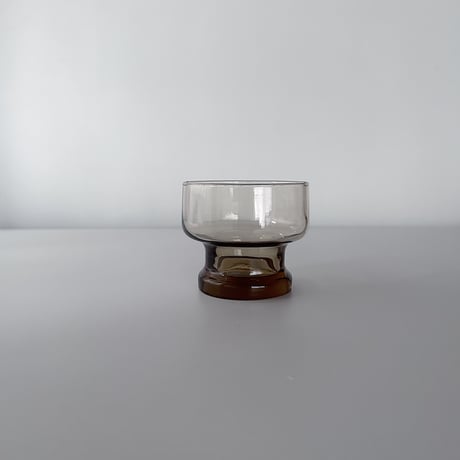 Luminarc 70s smoke glassware flattened