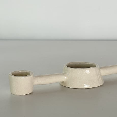 Studio Beurre / 'Odette' candle holder #whiteclay