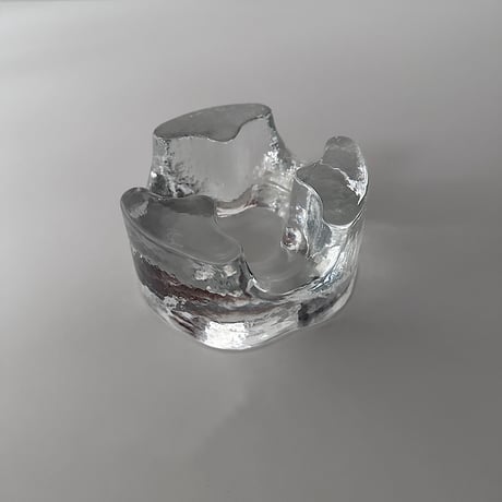Ice cube glass candle holder Scandinavian