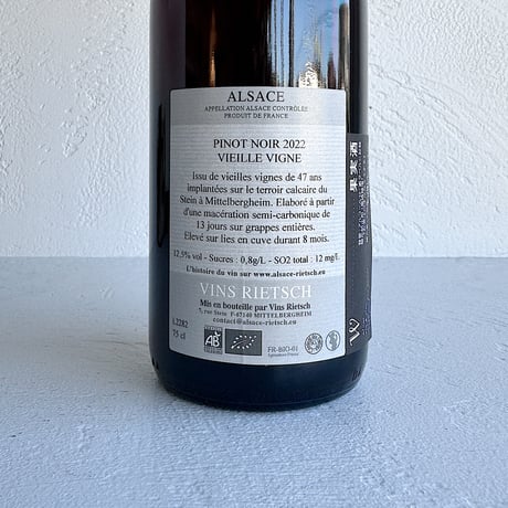 <RED> Pinot Noir Vieille Vigne 2022 / Domaine RIETSCH