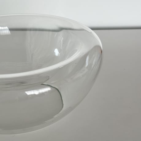 glass round bowl 60s Poland