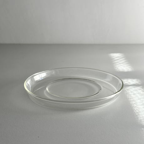 glass cup&saucer 60s E.Germany
