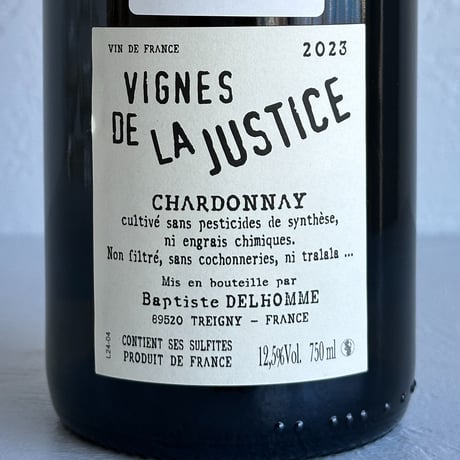 <WHITE> Vignes de la Justice 2023  / Domaine Delhomme & Co