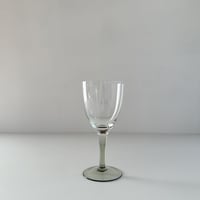clear glass with smokey stem 80s