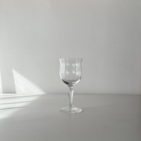 crystal tulip glass small unknown