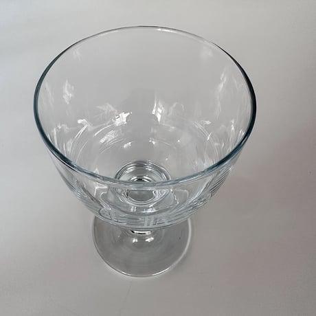 Big big big goblet with initials 80s