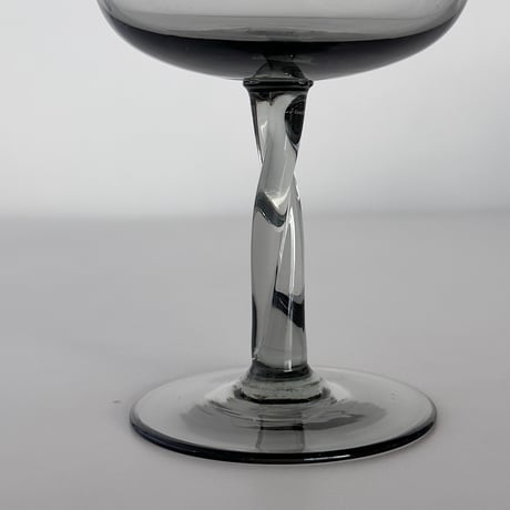 twisted stem glass 80s