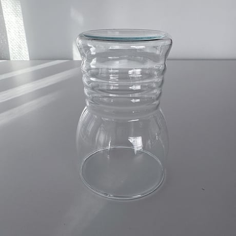 glass with rib E.Germany 80s