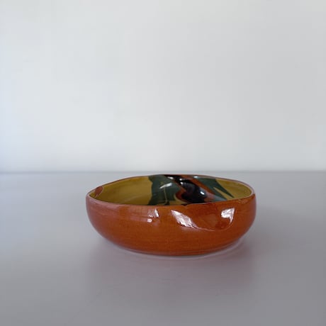 Studio pottery terracotta bowl 60s