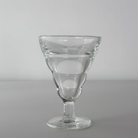 small glass with rib 50s FRANCE