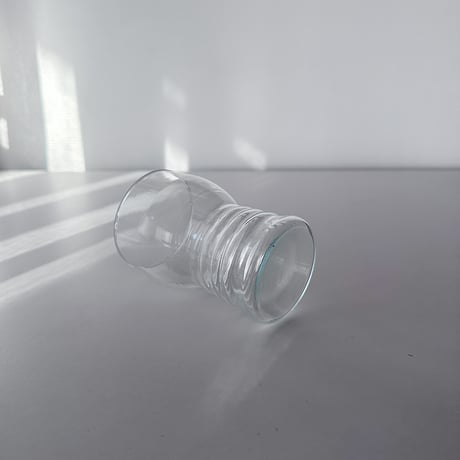 glass with rib E.Germany 80s