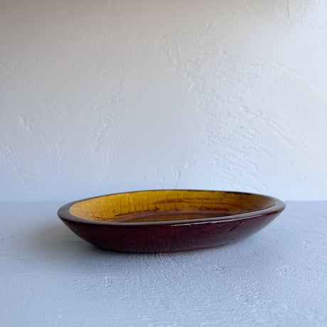 Studio Pottery oval dish 70s