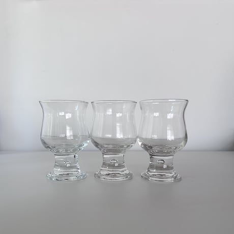 Hunter bubble stem glass 70s Australia