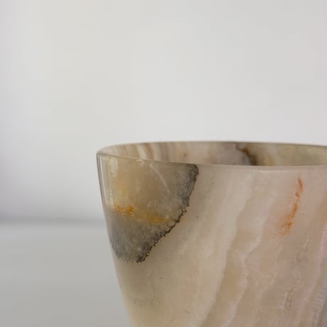 vintage onyx marble goblet <B>