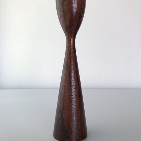 teak candle holder  Denmark 60-70s