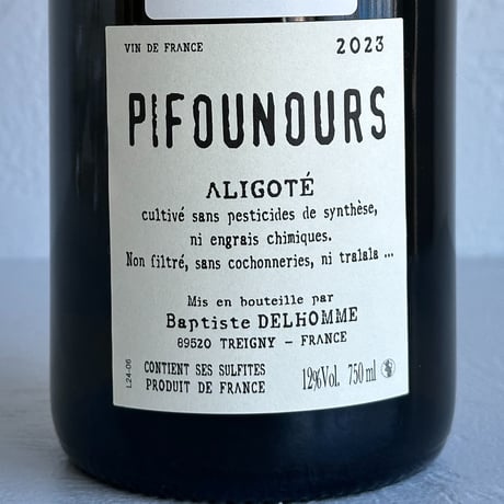 <WHITE> Pifounours 2023 / Domaine Delhomme & Co