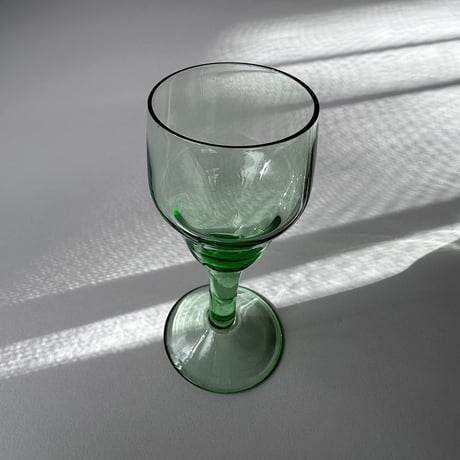 green liqueur glass 70s