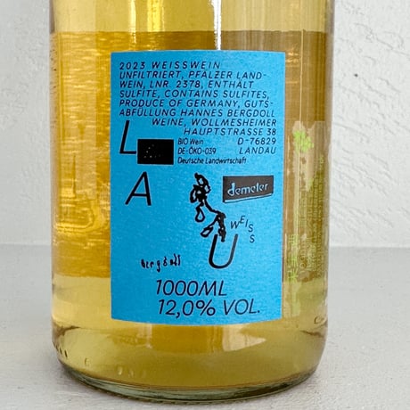 <WHITE> LAU weiss 2023(1000ml) / Hannes Bergdoll